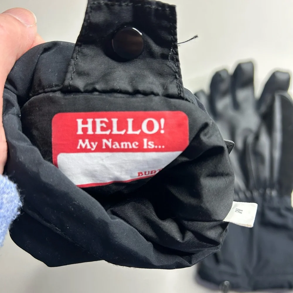 Burton Kids Black Insulated Mittens